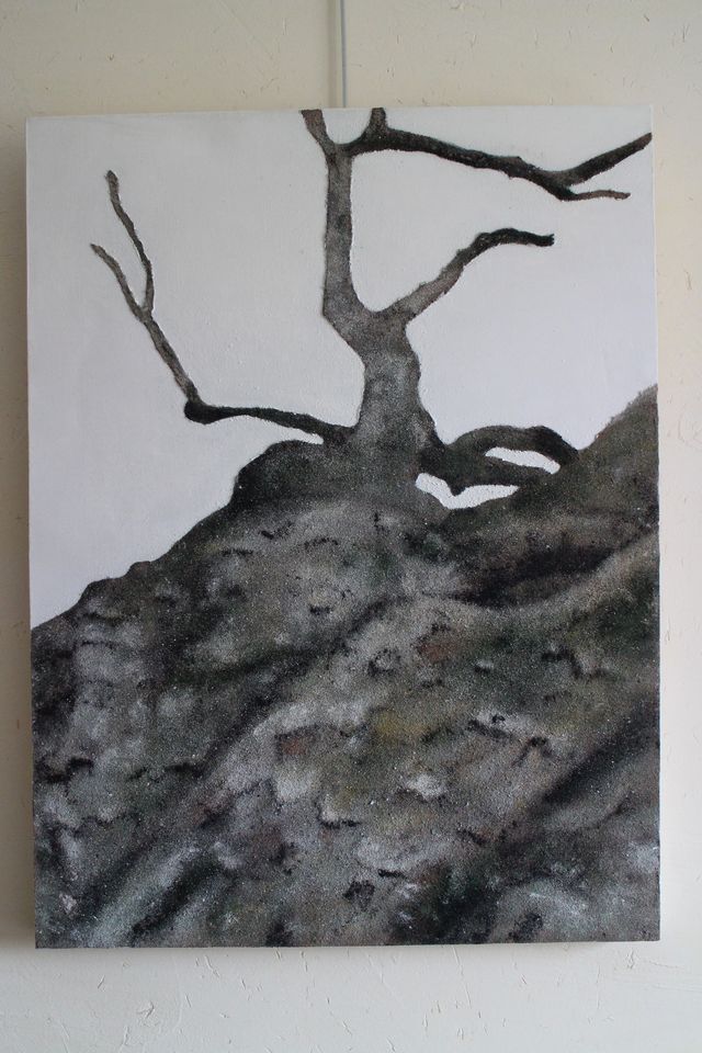 Sans titre - Technique mixte (acrylique, sable, pigments) - 80 x 60 - 2010