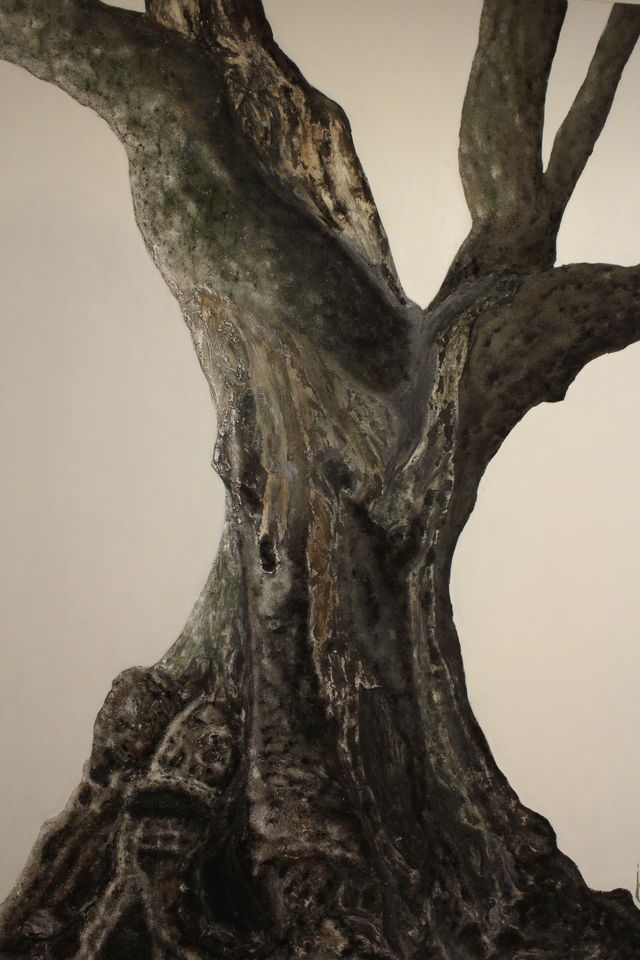 Olivier - Technique mixte (acrylique, pigments) - 161 x 113 - 2010