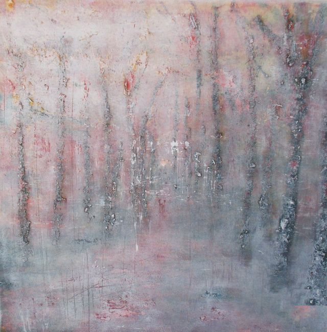 Forêt 2 - Technique mixte (acrylique, pigments) - 50 x 50 - 2017