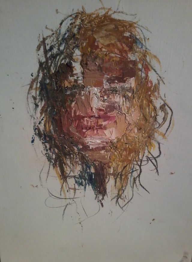 Autoportrait 2 - Technique mixte (acrylique sur papier) - 32 X 24 - 2018