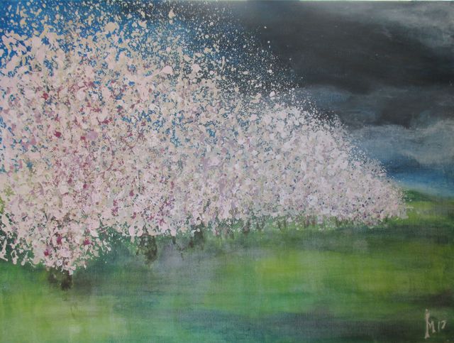 Sans titre - Technique mixte (acrylique, pigments) - 80 x 40 - 2017