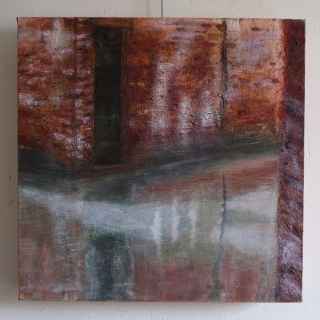 Venise 1 - Technique mixte (acrylique, sable, pigments) - 50 x 50 - 2017