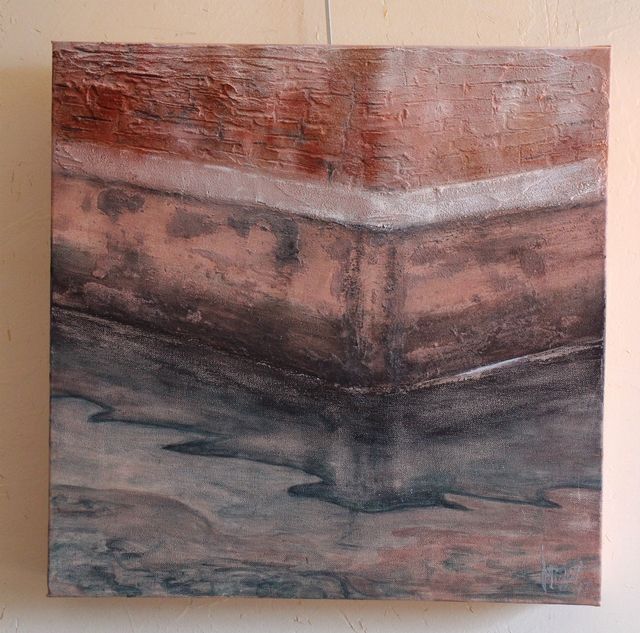 Venise 2 - Technique mixte (acrylique, sable, pigments) - 50 x 50 - 2017